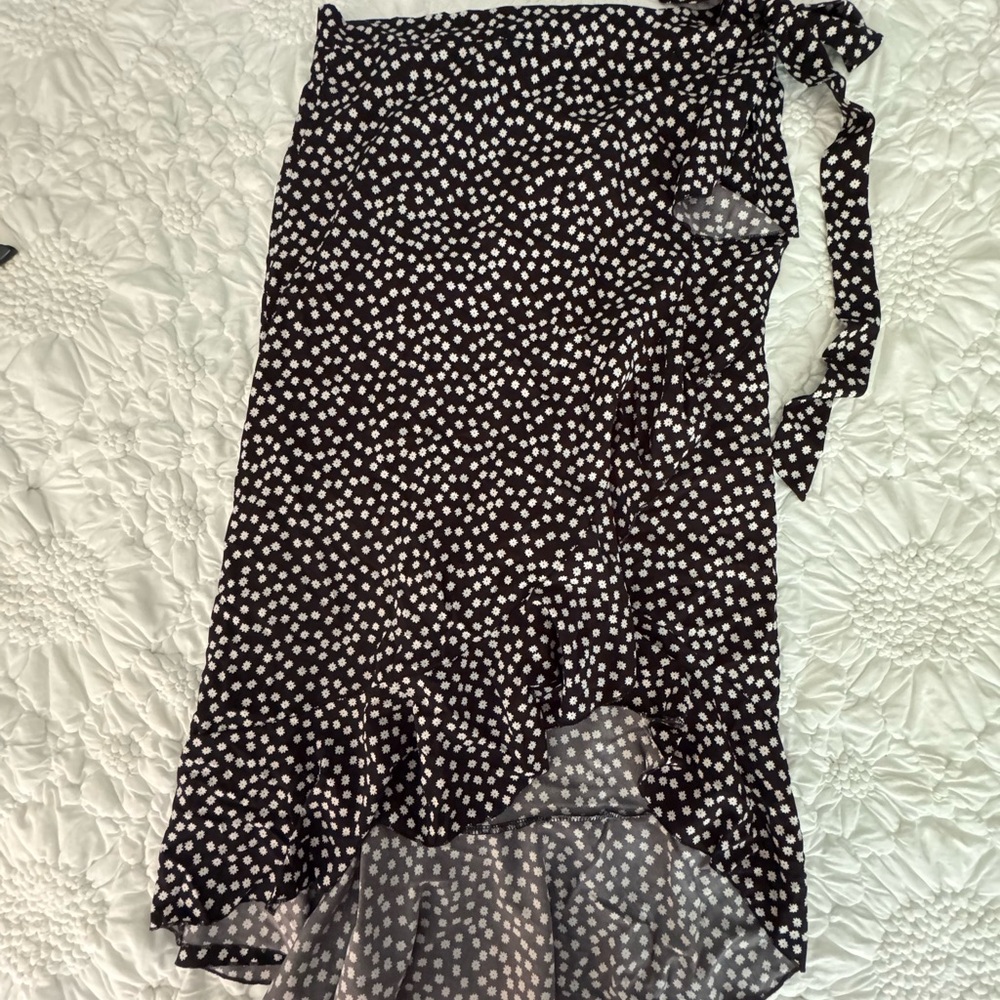 Polka Dot Wrap Skirt
